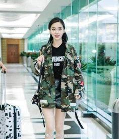 明星迷彩服,明星们的个性迷彩服风采展示